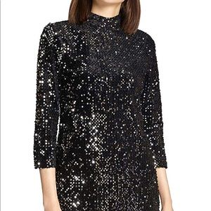 Black sequin dress